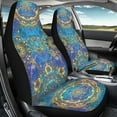 thumbnail image 6 of Xoenoiee Trippy Mandala Pattern Car Seat Covers Vehicle Seat Protector Car Seat Covers for Front Seat Only Full Set of 2 Universal Fit for Most Cars Sedan SUV Van, 6 of 6