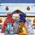 thumbnail image 2 of 30Pcs Christmas Drawstring Gift Bags Foil Present Wrapping Pouches, 2 of 5