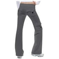 thumbnail image 2 of Entyinea Cargo Pants Women,Womens Casual Elastic Waist Straight Wide Leg Pants Plus Size Sweatpants With Pockets, 2 of 4