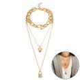 thumbnail image 2 of Collier Femme Mode Punk Chaîne Collier Collier Multicouche Collier de Fête, 2 of 10
