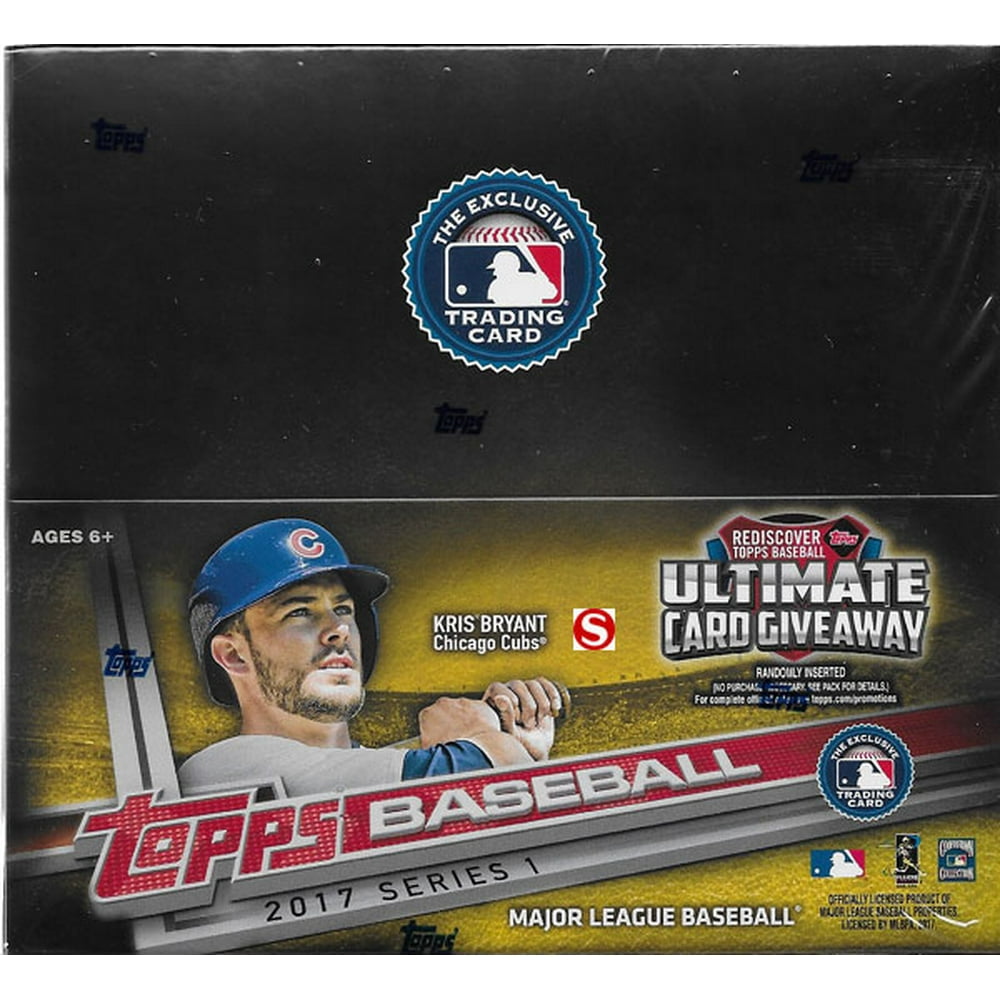 Full Box Of MLB Topps Baseball Series 1 Card Pack, 24 Packs Walmart