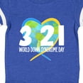thumbnail image 4 of Inktastic 3 21 World Down Syndrome Day with Heart Shaped Earth Boys or Girls Baby Bodysuit, 4 of 5