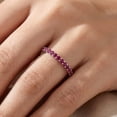 thumbnail image 6 of Pompeii 3/4Ct Ruby Eternity Ring Anniversary Band 10k White Gold (,), 6 of 6