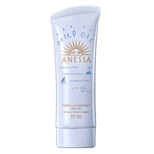 Protector solar Anessa By Shiseido, gel mineral UV, suave, SPF35, 90 ml