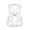 C White 12Pcs, variant on GliJian 12 Pcs Bear Shaped Candy Box, Clear Plastic Bear Candy Boxes Small Fillable Container for Valentine Birthday Party Wedding, Bear Jar Cute Candy Packaging & Snack Box