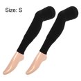 thumbnail image 3 of Unique Bargains 1 Pair Thigh High Compression Sleeves with Elastic Band for Women Men Black S, 3 of 6