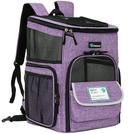 UPC: 0819594025616 | PetAmi Airline Approved Pet Carrier Backpack  Purple