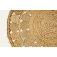 thumbnail image 7 of GRUHUM Round Jute Area Rug 3ft Natural Fiber Round Collection Handwoven Boho Charm Farmhouse Jute Area Rug Soft Braided Rug for Indoor EcoFriendly Kitchen Bedroom Living Hallways Enterways Circle, 7 of 7