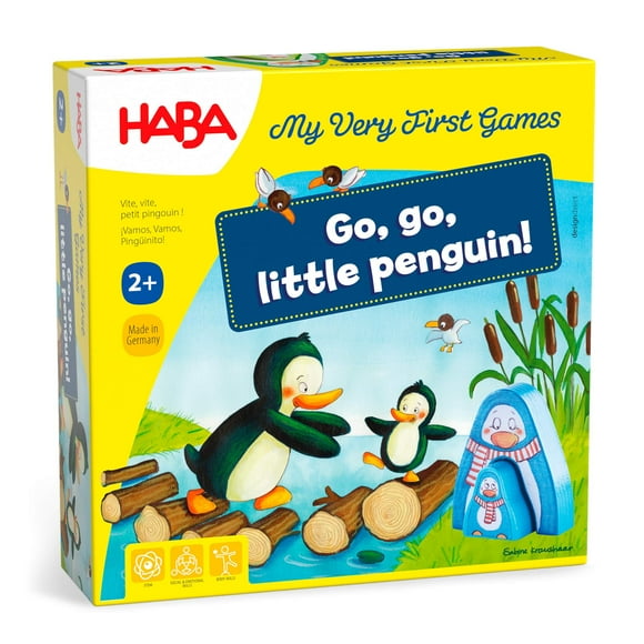 Juego de aprendizaje para niños pequeños HABA My Very First Games Go, Go Little Penguin