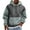 Light Blue, variant on LWavelet Men’s Plaid Patchwork Pullover Hoodie Long Sleeve Drawstring Hooded Sweatshirt Casual Loose Fit Kangaroo Pocket Top