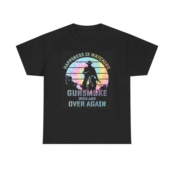 Western Laughs Gunsmoke Retro Classic TV Parody Frontier Humor Graphic Unisex T-Shirt up to size 5XL