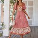 thumbnail image 1 of WILLBEST Vestidos Casuales para Mujer con Curvas, Vestido Largo Bohemio Informal de Manga Corta con Volantes y Cuello Cuadrado, Vestidos Maxi Fluidos Florales para Fiesta y Playa Chica, 1 of 3