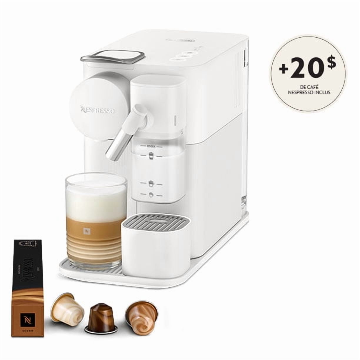 コーヒーメーカー・エスプレッソマシン Nespresso Lattissima One (White) NEW Nespresso Lattissima One by De'Longhi, Silky White : Amazon.ca: Home