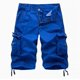 thumbnail image 3 of Pantalones cortos holgados informales de verano para hombre, talla grande, capri con múltiples bolsillos y sin cinturón, 3 of 5