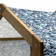 thumbnail image 5 of Japanese Wave Pet House, Traditional Eastern Pattern with Waves of Water Foam Splashes, Outdoor & Indoor Portable Dog Kennel with Pillow and Cover, 5 Sizes, Pale Blue Navy Blue, by Ambesonne, 5 of 5