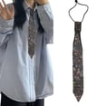 thumbnail image 2 of Unique Layers Rhinestones Tie Necklace Uniform Suit Tie Encrusted Rhinestones Long Necklaces, 2 of 8
