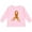 AD-Pink, variant on Leukemia Awareness with Orange Ribbon Made of Hearts Boys or Girls Long Sleeve Toddler T-Shirt