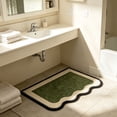 thumbnail image 5 of Entryway Door Mat Rug Non Slip Carpet, Semicircle Floor Doorway Mat, Indoor Outdoor Entrance Carpet Runner, Bathroom Kitchen Floor Rug, Easy Clean Door Mat, 5 of 6