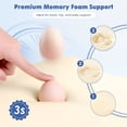 thumbnail image 6 of KAIPARA Pregnancy Pillow - Adjustable Memory Foam for Side Sleeping - Gray, 6 of 8