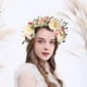 thumbnail image 1 of Decoraciones para el día de San Valentín, corona de rosas, coronas de flores, diadema, coronas de flores, accesorios de fotografía para festivales de bodas, tocado, corona de San Valentín, 1 of 6
