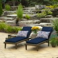 thumbnail image 6 of Outdoor Chaise Cushion, 21 in x 72 in, Weather-Proof, Rain-Proof, Fade Resistant Patio Cushion for Chaise Lounger Sapphire Blue Leala, 6 of 10