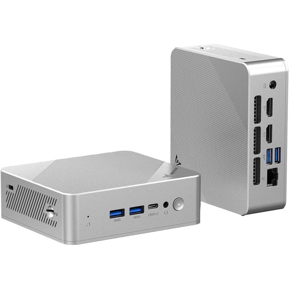 MINISFORUM Mini PC UN150P Twin Lake N150 Micro Computer, 16GB RAM+512GB SSD, 2xHDMI TMDS/1xUSB-C 4K Triple Display, 4X USB3.2, 2.5inch SATA HDD Slot, SD Card Slot Intel UHD Graphics Small Form Factor