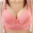 thumbnail image 2 of Double Support Wireless Lace Bra Full Coverage Comfortable Everyday Wear Seamless Soft Breathable Underwire, 2 of 2