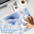 thumbnail image 4 of Long Mouse Pads for Desk,Pioneer Flower Floral Print Pattern Desk Mats on Top Of Desks, Desk Mouse Pad Extra Large with 3mm Non-Slip Base and Stitched Edge for Gaming,Office,Work,Home 31.5"x11.8", 4 of 6