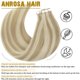 thumbnail image 4 of Extensiones de cabello Anrosa Tape en cabello humano real de 45 cm, 4 of 6