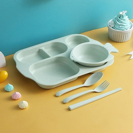 

Tangnade Kitchen Organization Decor Five-piece Environmentally Friendly And Reusable Fish Cutlery Set Made From