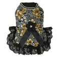 thumbnail image 1 of Vestido de princesa floral para perro, patrón delicado y suave, falda floral de princesa para mascotas pequeñas L, 1 of 5