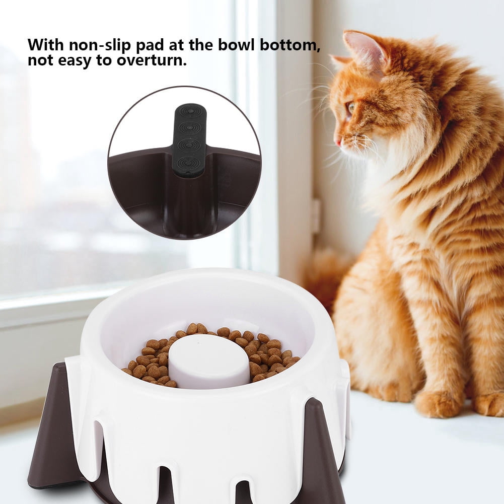 LAZIOEGR Five‑Level Adjustable Slow Food Feeder Bowl – Wet & Dry, Non‑Slip, Spine‑Protecting Design for Dogs & Cats
