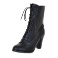 thumbnail image 1 of Bottes à Talons Hauts Classiques en Cuir Pointu pour Femmes, 1 of 4