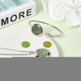 thumbnail image 3 of 1Pc Essential Oil Necklace and Bracelet 1Pc Oil Diffuser Jewelry Set Total 10Pcs Refill Pads Tree of Life Stainless Steel Bangle Aromatherapy Locket Pendant Bracelets for Women Gifts, 3 of 7