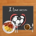 thumbnail image 7 of 2024 Placemat Soccer Football Field Print for Dining Table Linen Tableware Mat Coffee Cup Pads Dining Table Mats Kitchen Accessories, 7 of 7