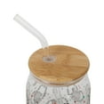 thumbnail image 2 of Sanrio Hello Kitty Fall Leaves 16-Ounce Glass Tumbler With Bamboo Lid and Straw, 2 of 8