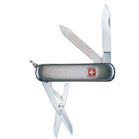 Wenger 16668 Esquire Swiss Army Knife 2.5-Inch Brushed Stainless Steel