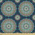 thumbnail image 2 of Ambesonne Mandala Fabric by the Yard Upholstery, Chinese Flora Flowers, 1 Yard, Multicolor, 2 of 5