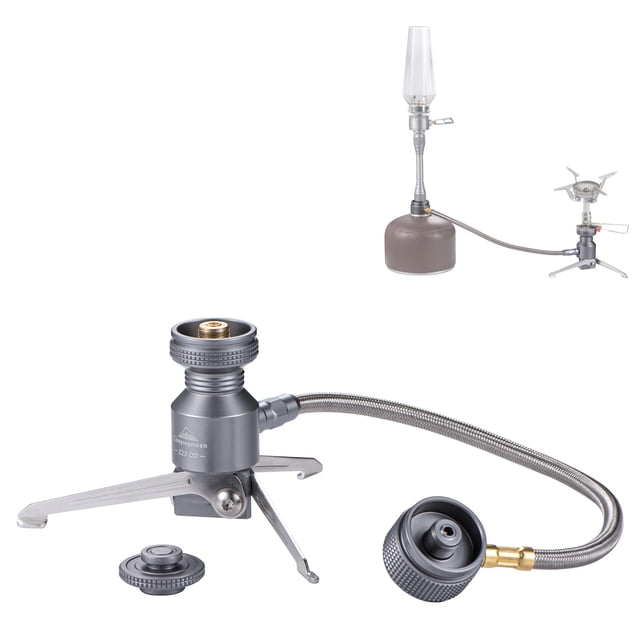 Adaptador remoto para estufa CAMPINGMOON con 2 salidas tipo soporte