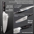 thumbnail image 3 of Set de regalo Funistree Chef Knife de 20 cm con grabado Best Grandpa, 3 of 7