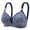 Blue, variant on Womens Bras No Wire Push Up Underwire Bra Seamless Comfy Bralettes Flex Fit Full Coverage T-Shirt Bras