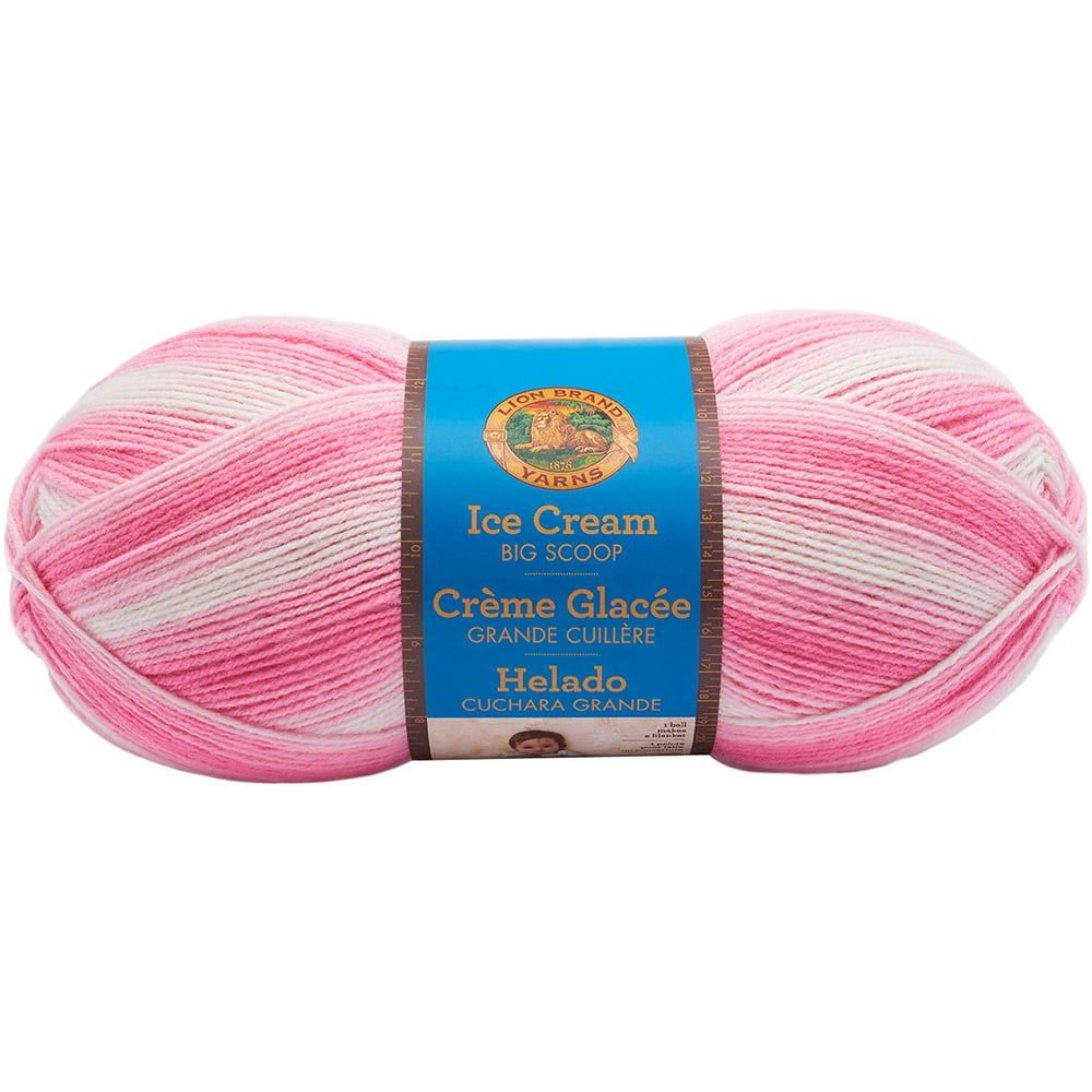 Lion Brand Ice Cream Big Scoop YarnStrawberry