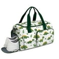 thumbnail image 2 of Women Men Gym Bag,Green Dinosaurs Classic Ferns Small Duffle Bag Spend the Night Bags for Women with Shoes Compartment Washbag,Detachable Shoulder Strap,19.7x8.3x11 Inches, 2 of 5