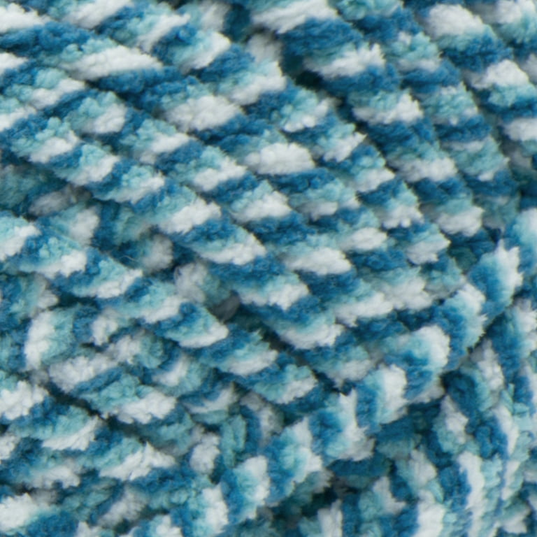 Bernat Blanket #6 Super Bulky Polyester Yarn, Blue Fog Twist 10.5oz/300g, 220 Yards (4 Pack)