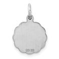 thumbnail image 4 of Auriga 925 Sterling Silver Engraveable Front Satin Back Disc Charm for Women(L- 20mm, W- 14mm), 4 of 6