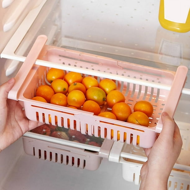 Caja de estante para refrigerador, organizador de cajones para refrigerador, cajón retráctil para refrigerador, cajón de almacenamiento para refrigerador diseñado para profesionales