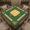 thumbnail image 4 of BAELLERT Mahjong Table Mat Poker Domino Mahjong Tile Card Board Game Anti-slip Noise Reduction Square Mah Jongg Table Cover Playmat, 4 of 8