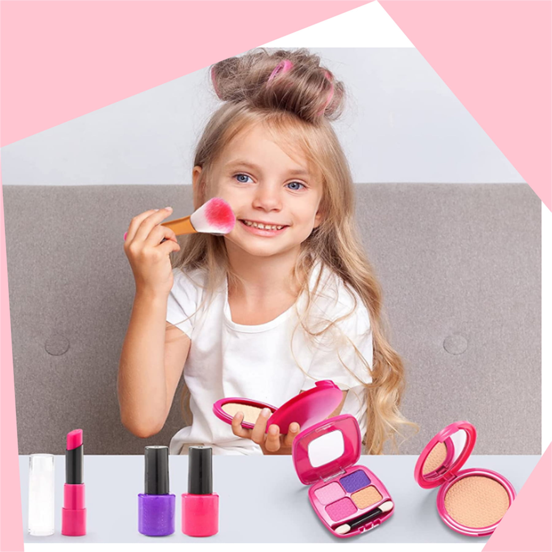 Girl Purse with Play Makeup Kit, Little Kids Pretend Make Up Handbags with  Pink Cosmetics Accessorie…See more Girl Purse with Play Makeup Kit, Little