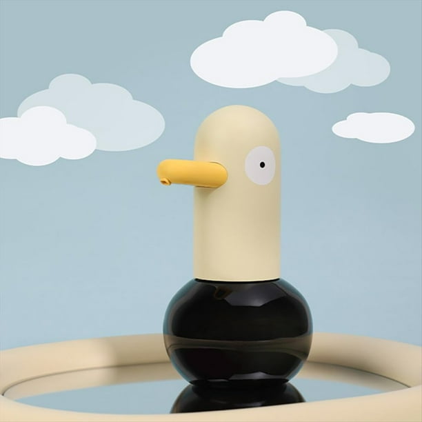 Dispensador Automático de Jabón en Espuma por Inducción Dispensador de Jabón en Forma de Pato Sin Contacto 400 Ml, Dispensador de Jabón con Sensor de Alta Precisión