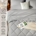 thumbnail image 3 of Juego de Edredón Queen SunStyle Home Comfort 7 Piezas Gris Claro, 3 of 7